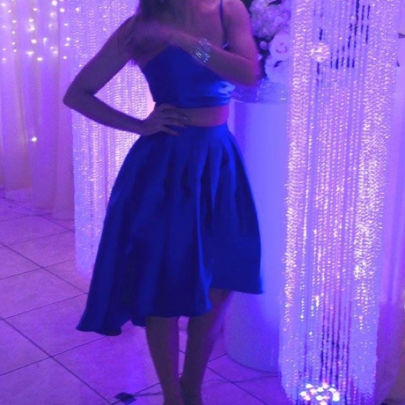 A. Peach Clothing Crop top and skirt - Picture 3 of 3